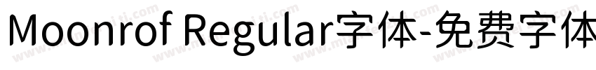 Moonrof Regular字体字体转换